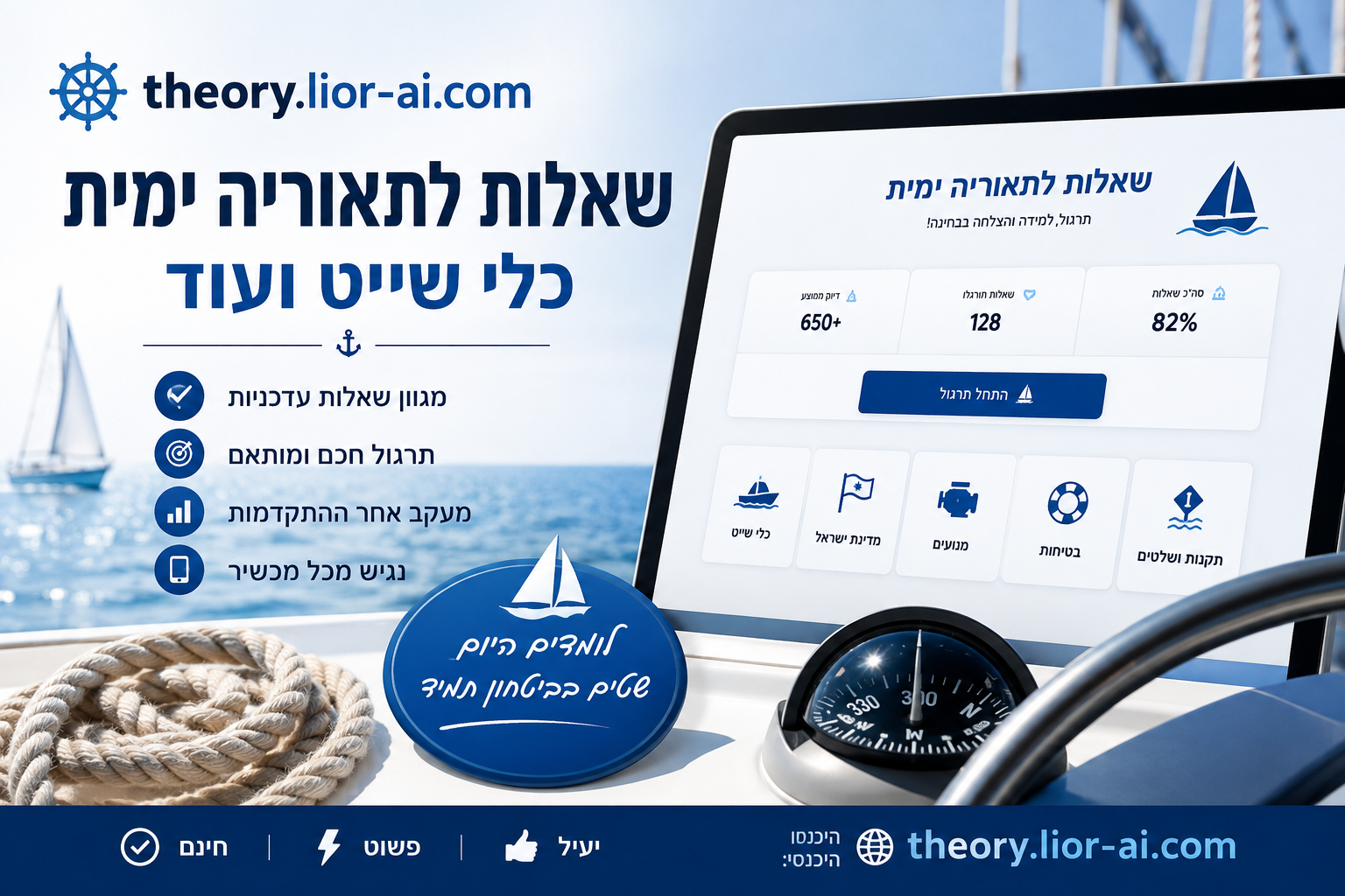 תאוריה ימית — שאלות לרישיון שייט